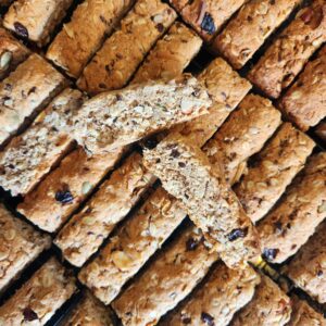Rows of Muesli Rusks
