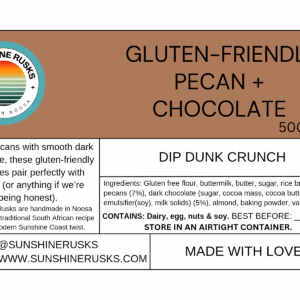 Gluten-Friendly Pecan+Chocolate Rusks